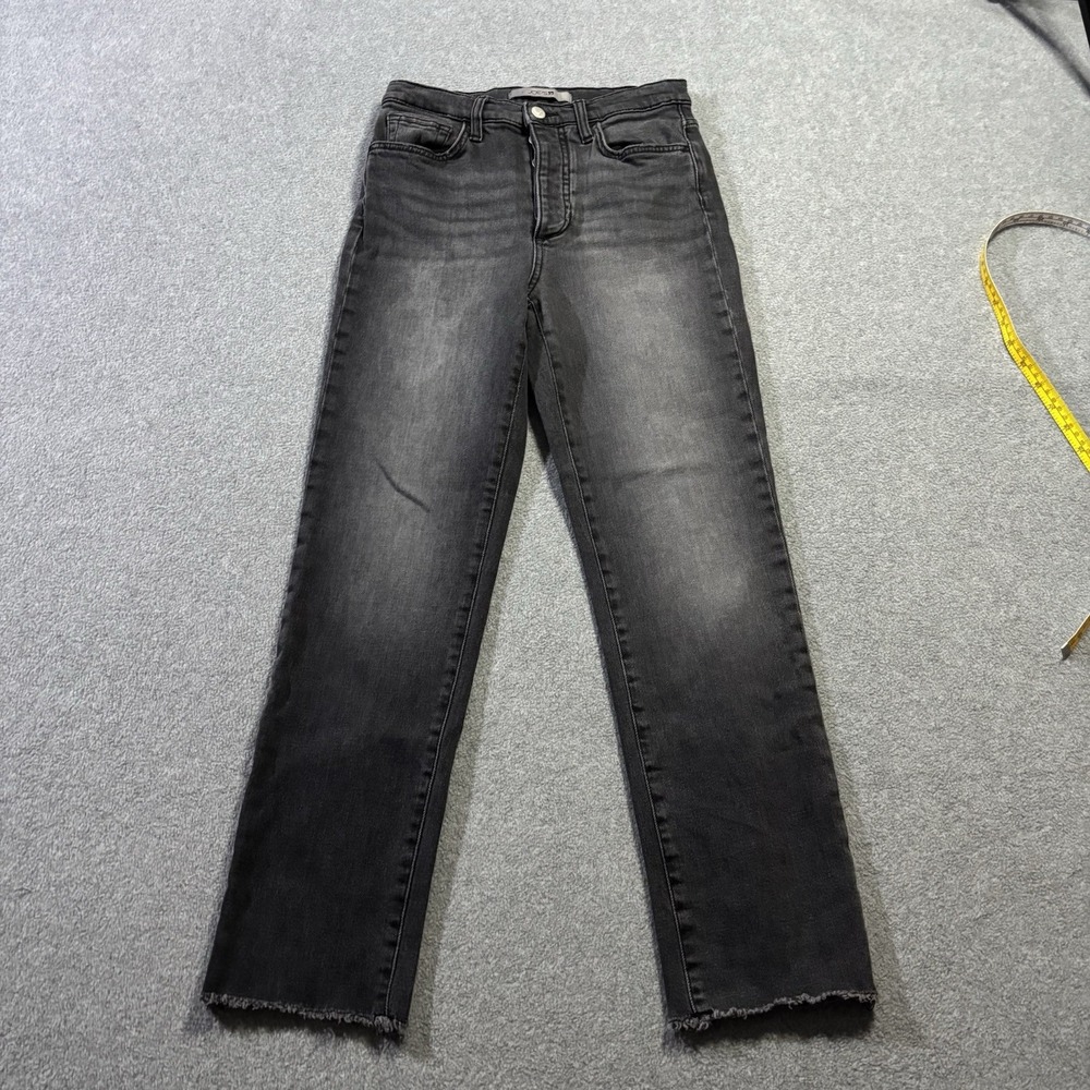 Joe's Jeans The OG Straight Ankle Fantine Gray Distressed Hem Size 26